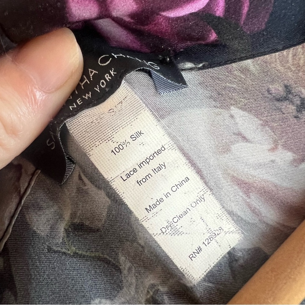 Samantha Chang silk purple rose robe kimono - Picture 8 of 8